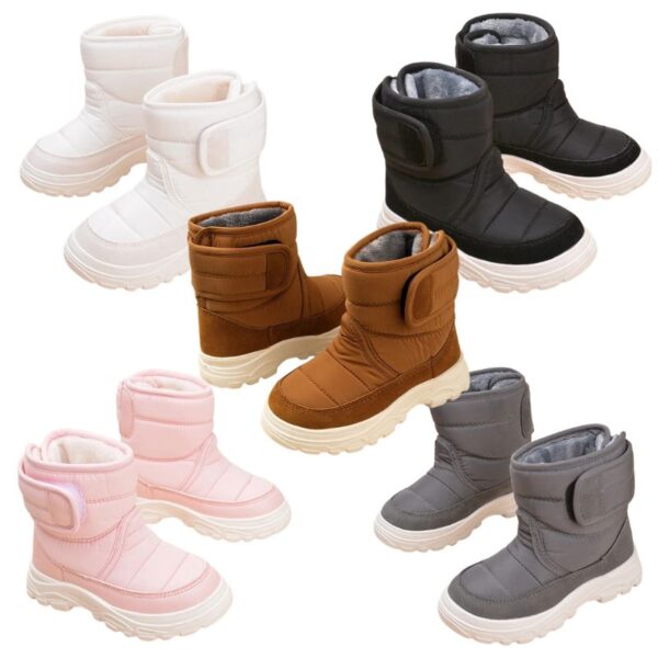 Bota Coturno Infantil Peluciada Velcro