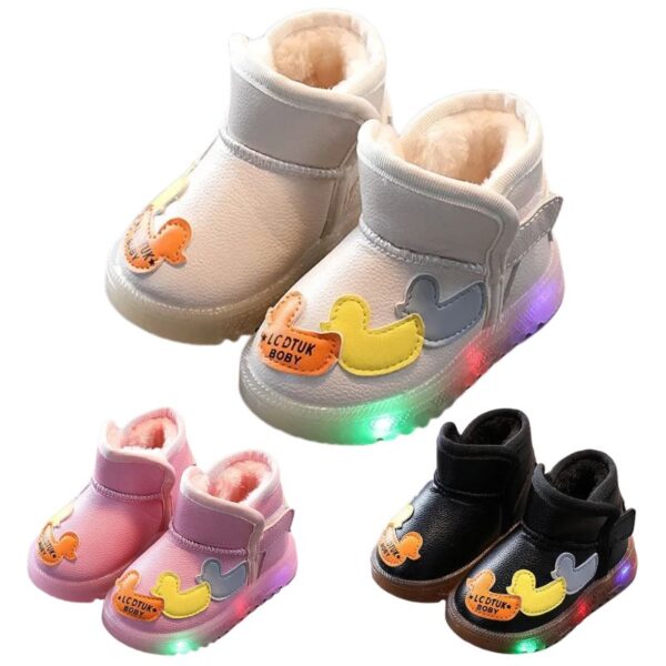 Botinha Infantil Com Luz LED Patinho