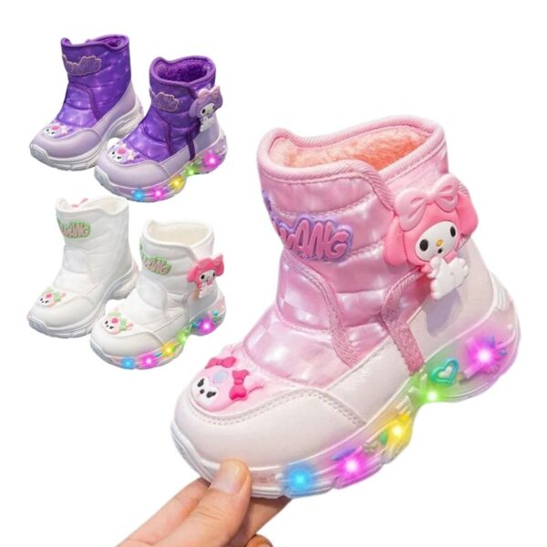 Botinha Infantil Feminina Com Luz LED
