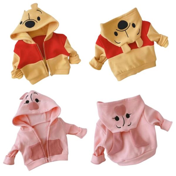 Casaco Infantil Ursinho Pooh com Capuz