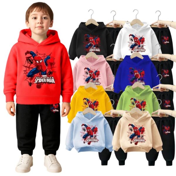Conjunto Moletom Infantil Homem-Aranha com Capuz