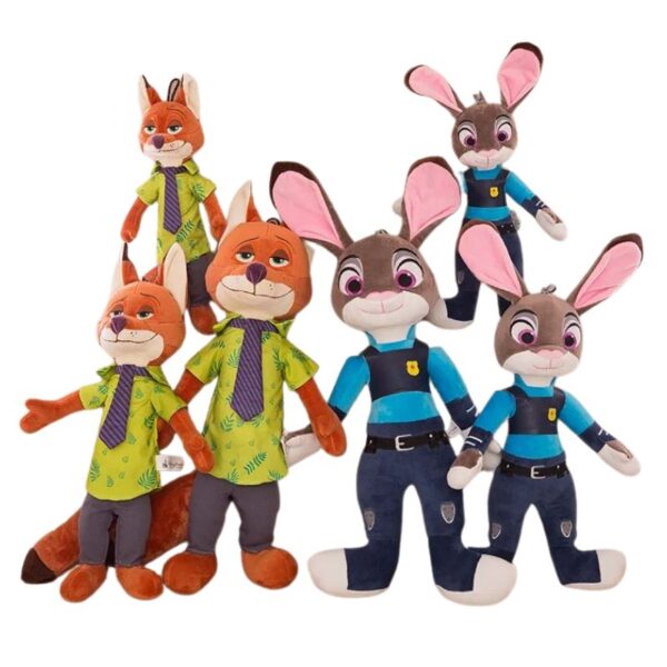 Conjunto Pelúcia Zootopia Nick Raposa e Judy Coelha