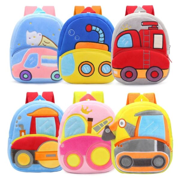 Mochila Infantil Cartoon de Pelúcia para Crianças de 2 a 4 Anos de Idade