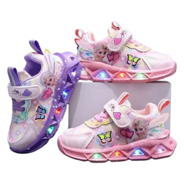 Tênis Frozen Luzinha LED Infantil