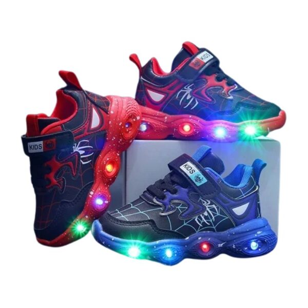 Tênis Homem Aranha com Luzinhas de LED