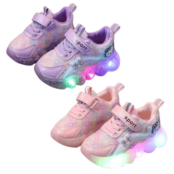 Tênis Hello Kitty com Led Infantil