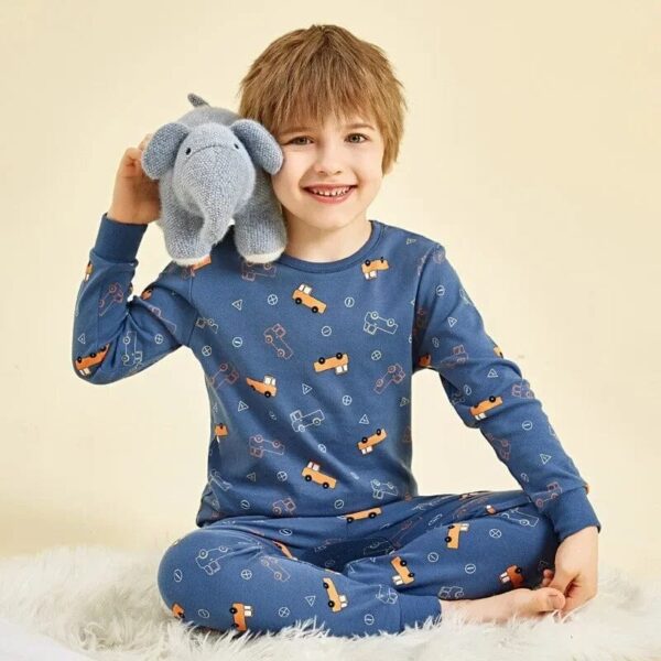 Pijama Infantil Manga Longa em Algodão